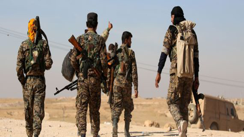 هێزه‌كانی سووریای دیموكراات له‌ به‌ره‌كانی شه‌ڕ له‌ باكووری سووریا